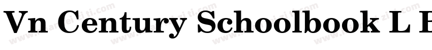 Vn Century Schoolbook L Bold字体转换